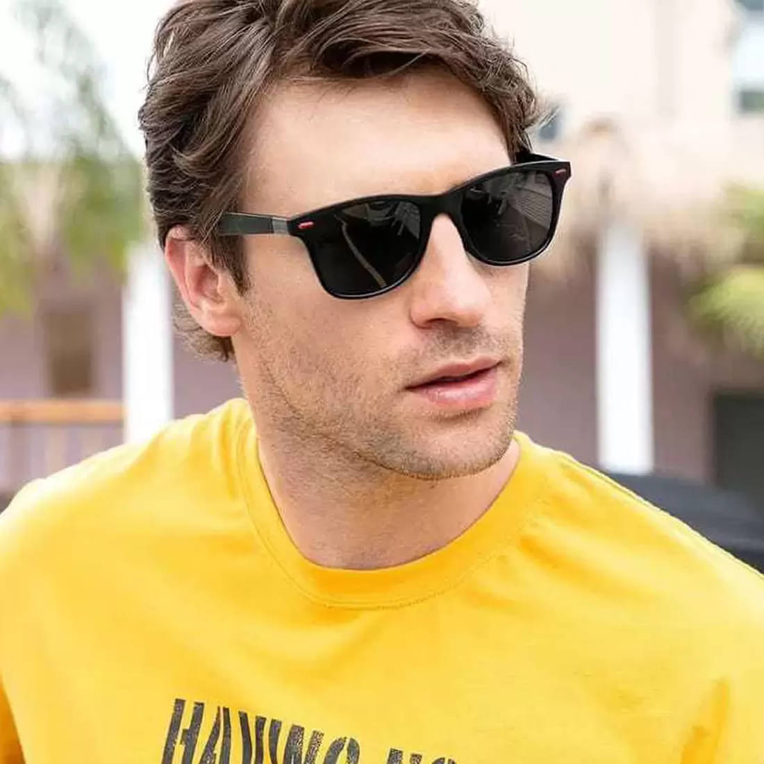     			Elligator Black Rectangular Sunglasses ( Pack of 1 )