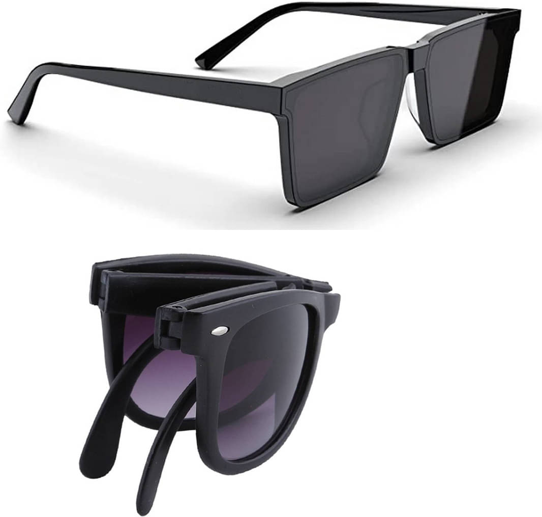 Elligator Black Rectangular Sunglasses ( Pack of 2 ) Elligator Black Rectangular Sunglasses ( Pack of 2 )