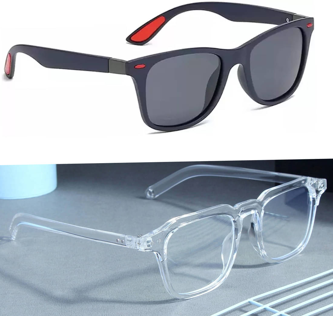Elligator Multicolor Oval Sunglasses ( Pack of 2 )     			Elligator Multicolor Oval Sunglasses ( Pack of 2 )