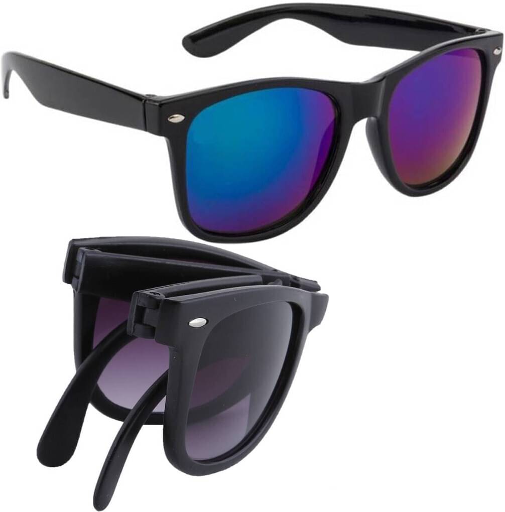     			Elligator Multicolor Rectangular Sunglasses ( Pack of 2 )