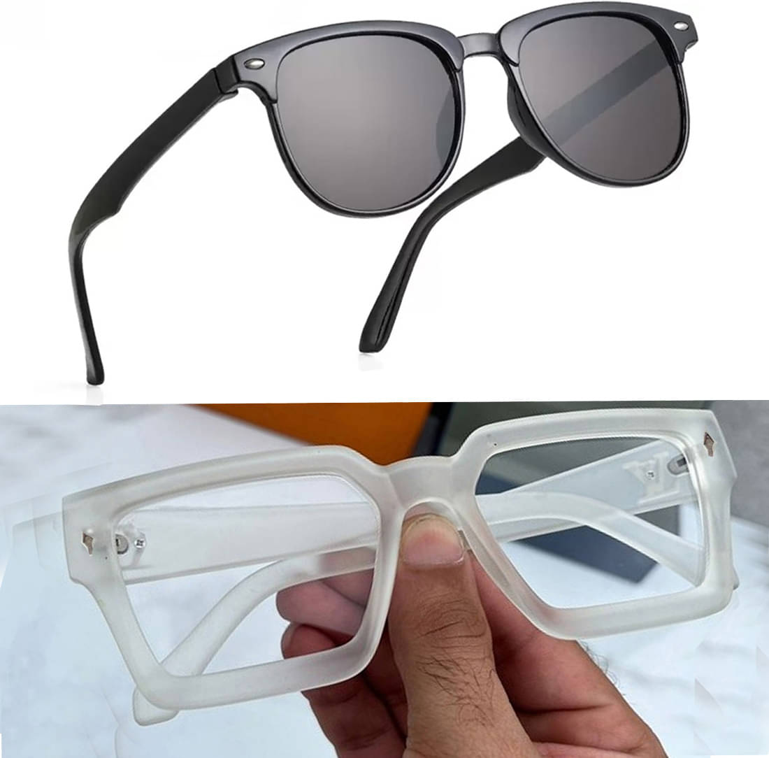 Elligator Multicolor Rectangular Sunglasses ( Pack of 2 ) Elligator Multicolor Rectangular Sunglasses ( Pack of 2 )