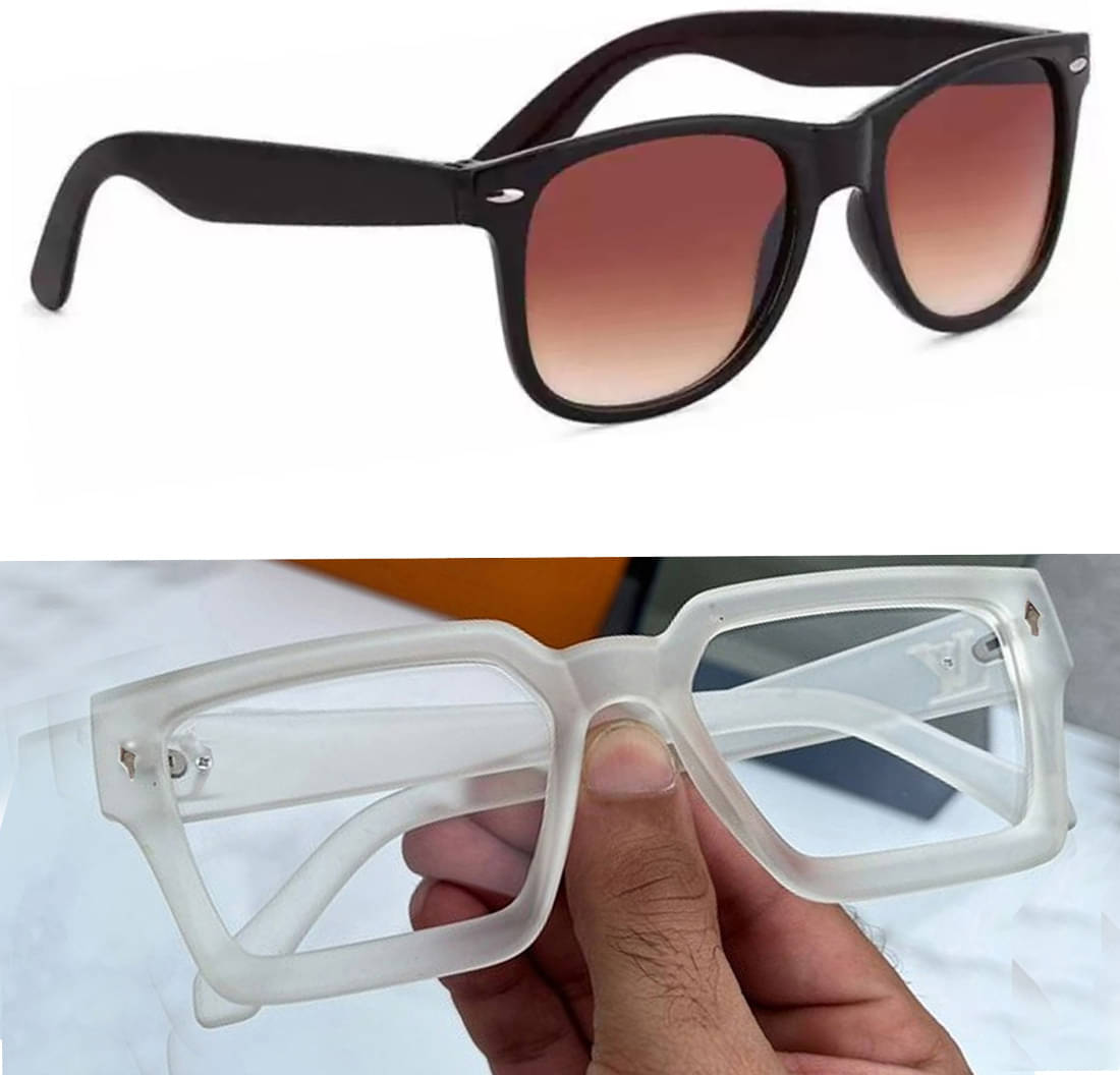 Elligator Multicolor Rectangular Sunglasses ( Pack of 2 ) Elligator Multicolor Rectangular Sunglasses ( Pack of 2 )