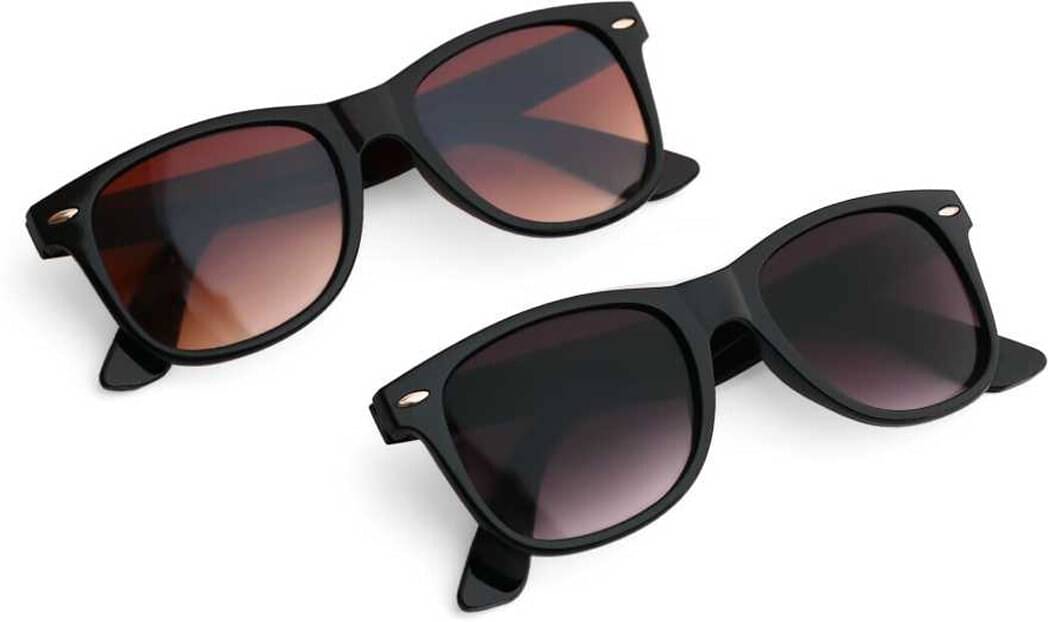 Elligator Multicolor Rectangular Sunglasses ( Pack of 2 ) Elligator Multicolor Rectangular Sunglasses ( Pack of 2 )