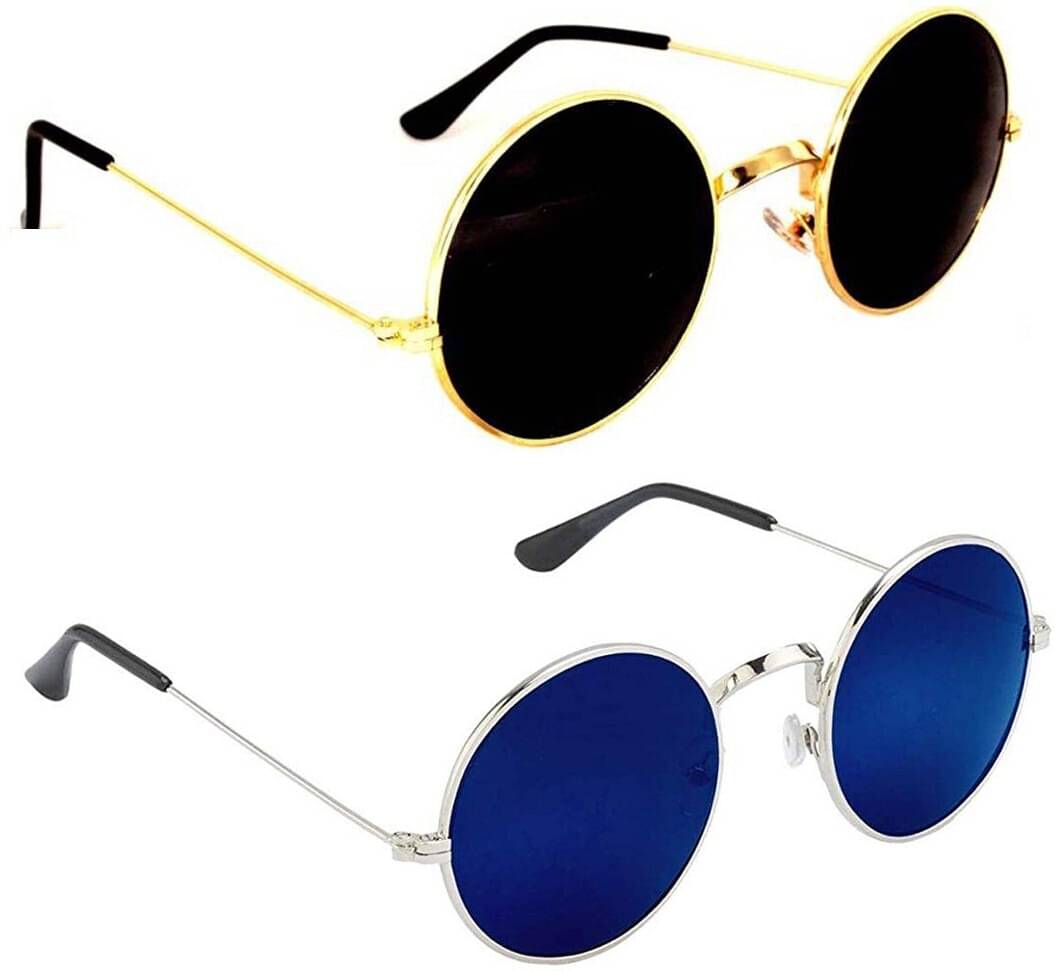 Elligator Multicolor Round Sunglasses ( Pack of 2 ) Elligator Multicolor Round Sunglasses ( Pack of 2 )