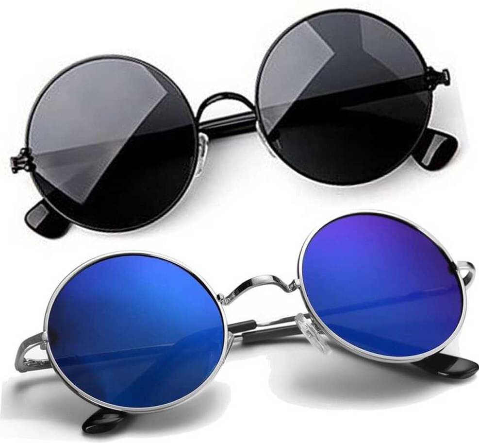 Elligator Multicolor Round Sunglasses ( Pack of 2 ) Elligator Multicolor Round Sunglasses ( Pack of 2 )