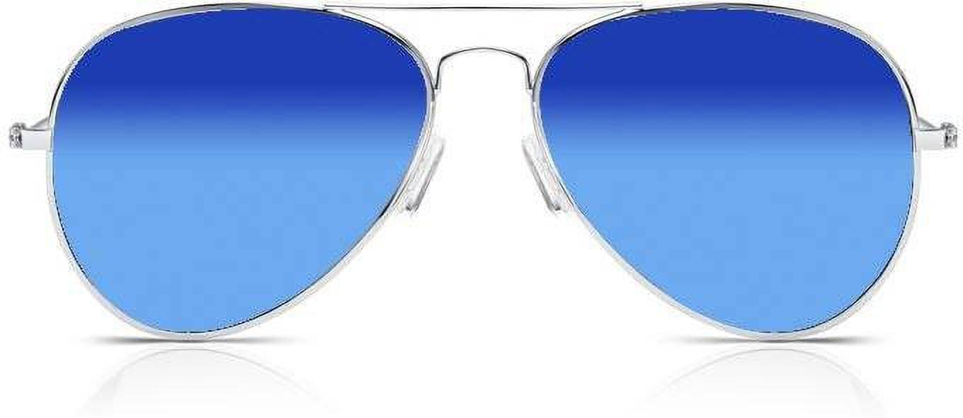 Elligator Silver Oval Sunglasses ( Pack of 1 ) Elligator Silver Oval Sunglasses ( Pack of 1 )