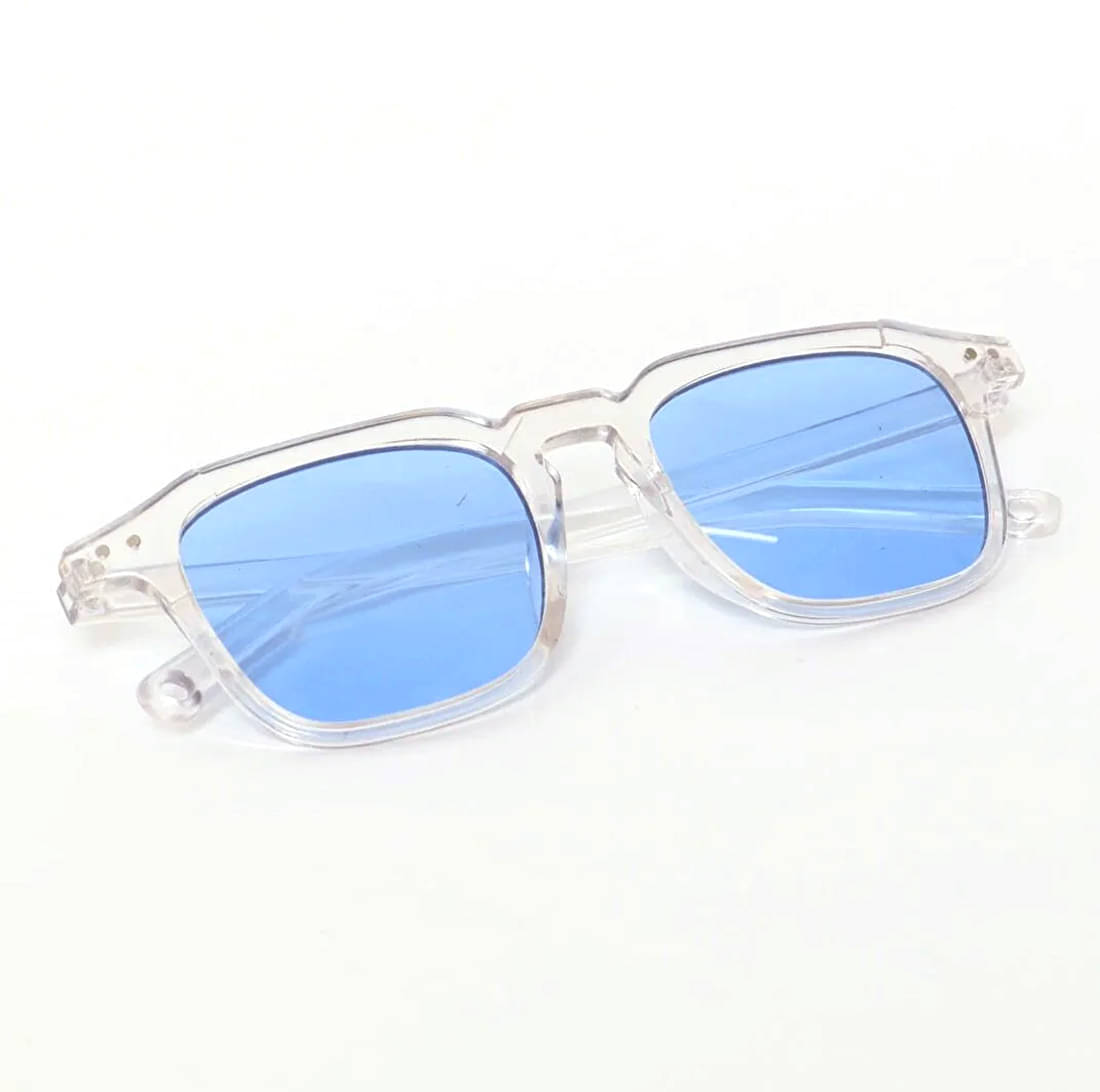     			Elligator White Rectangular Sunglasses ( Pack of 2 )