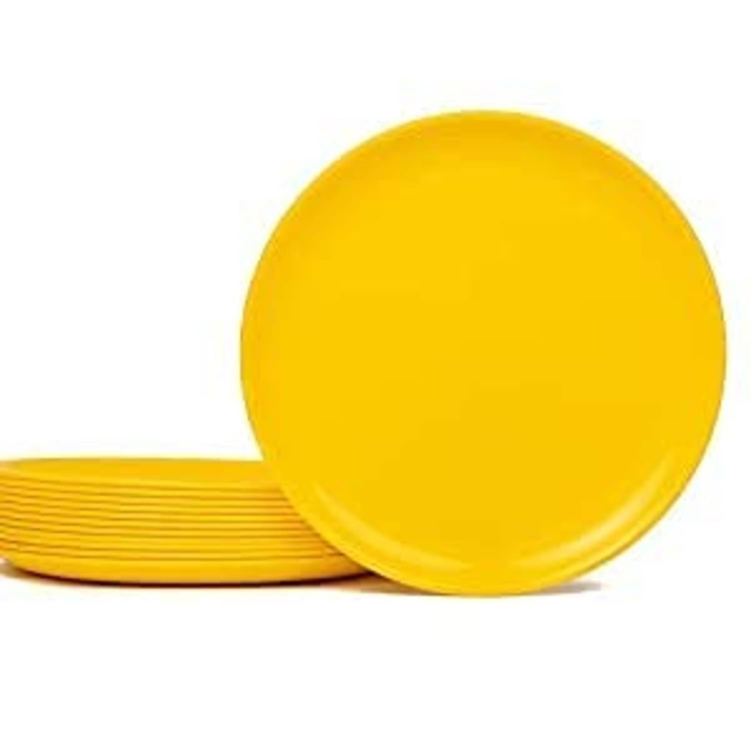 FROTOOL 4 Pcs Plastic Yellow Full Plate FROTOOL 4 Pcs Plastic Yellow Full Plate