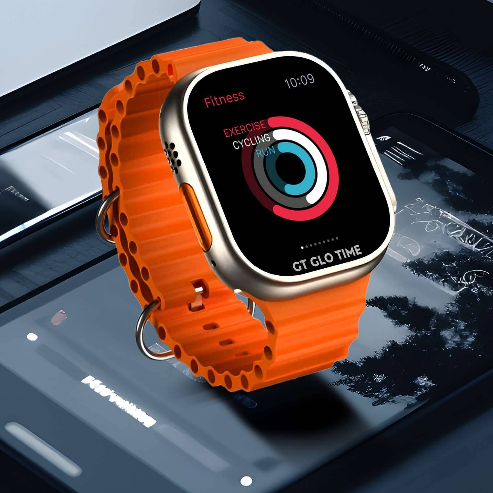    			GT GLOTIME AMOLED BT Calling Rubber Upto 2-3 days Smart Watch Orange