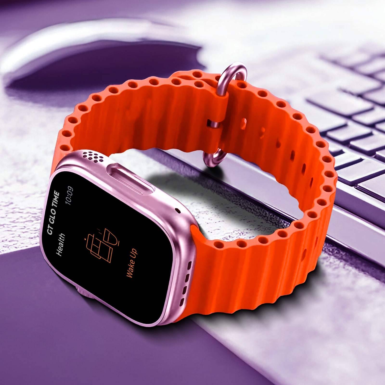 GT GLOTIME AMOLED BT Calling Rubber Upto 2-3 days Smart Watch Orange GT GLOTIME AMOLED BT Calling Rubber Upto 2-3 days Smart Watch Orange
