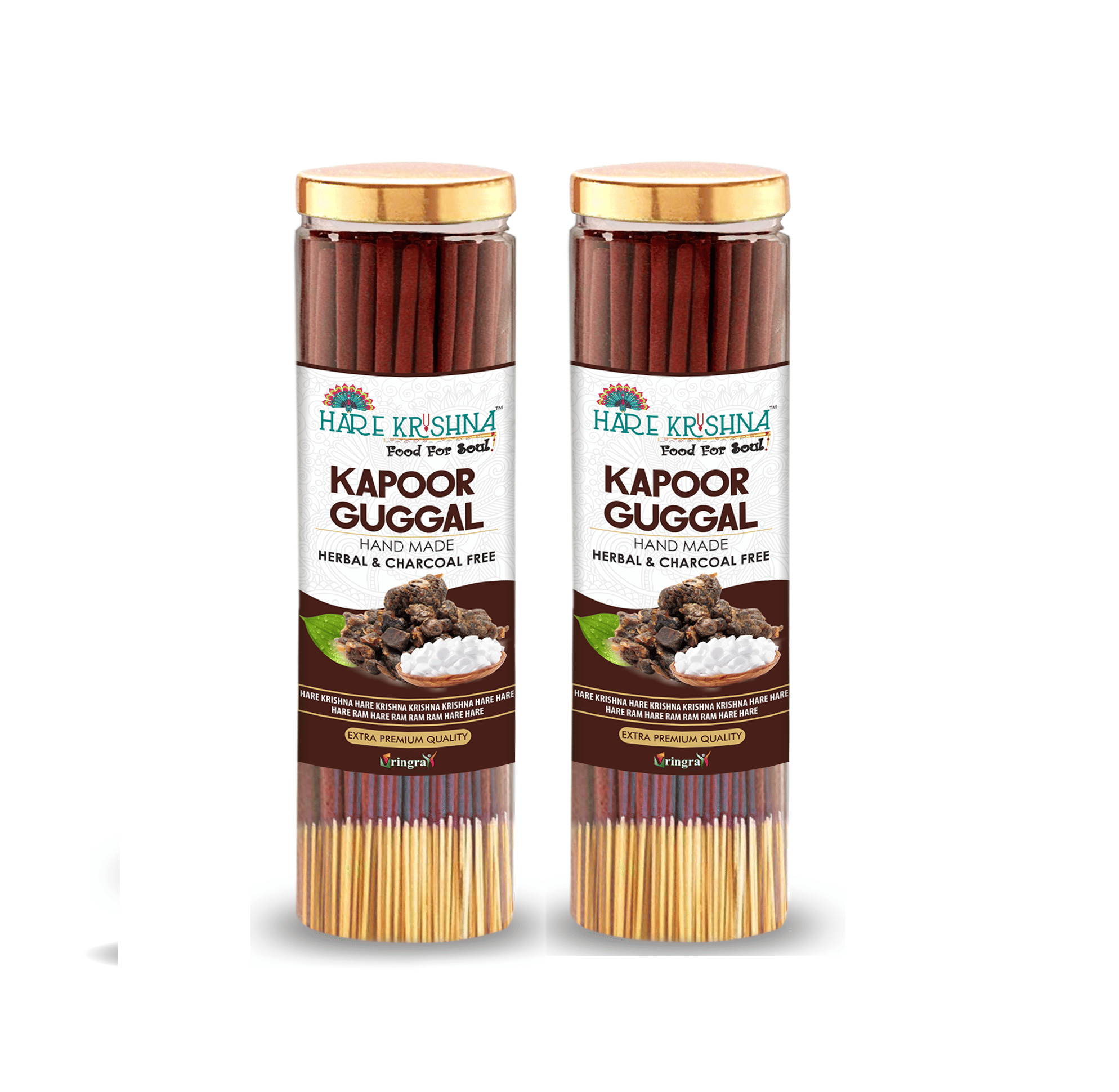     			Hare Krishna Incense Stick Guggal 200 gm ( Pack of 2 )