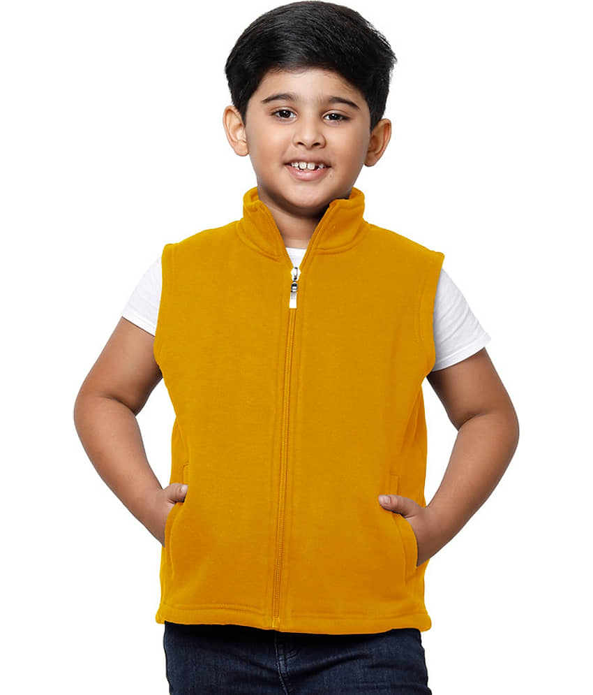 IndiWeaves Boys Fleece Down Jacket ( Yellow , Pack of 1 ) - Jackets & Coats | Buy online on ZillyBuy
