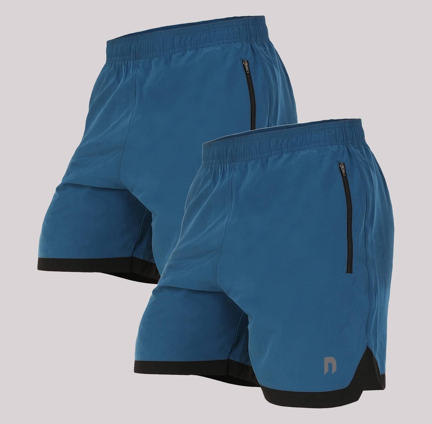     			NEVER LOSE Turquoise Polyester Men's Cycling Shorts ( Pack of 2 )