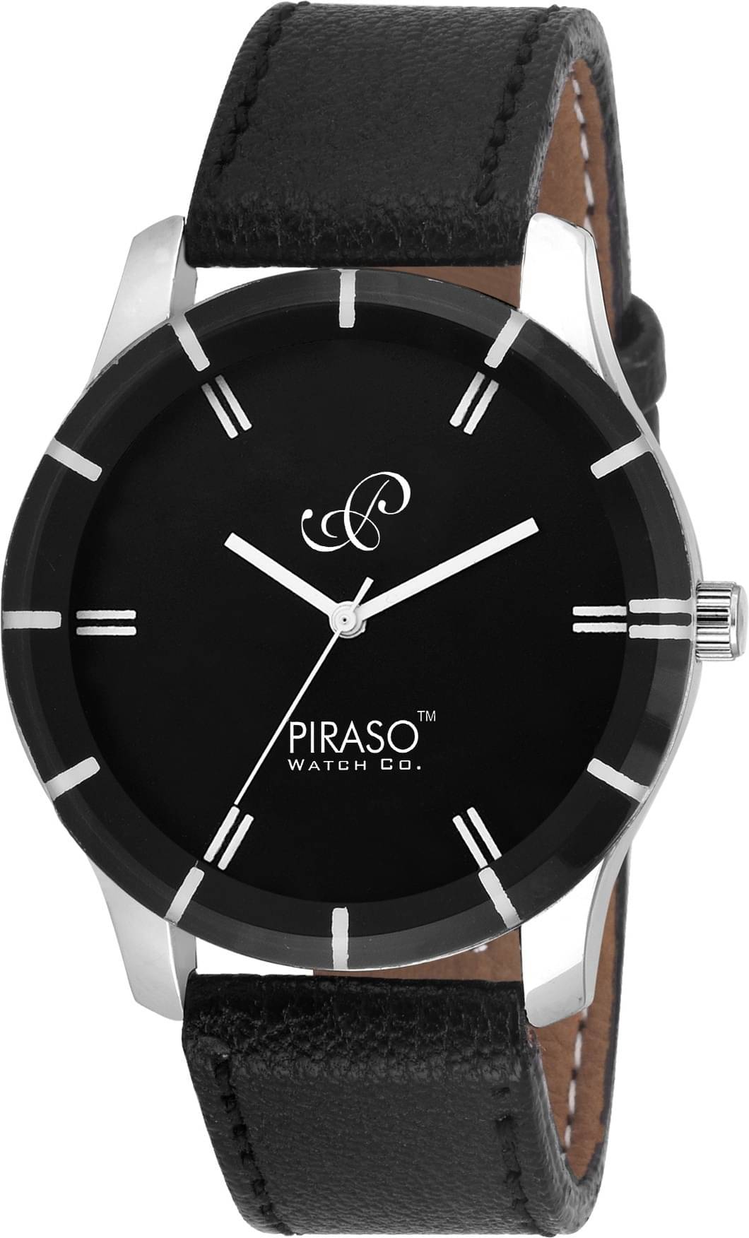     			PIRASO Black Nylon Analog Men's Watch