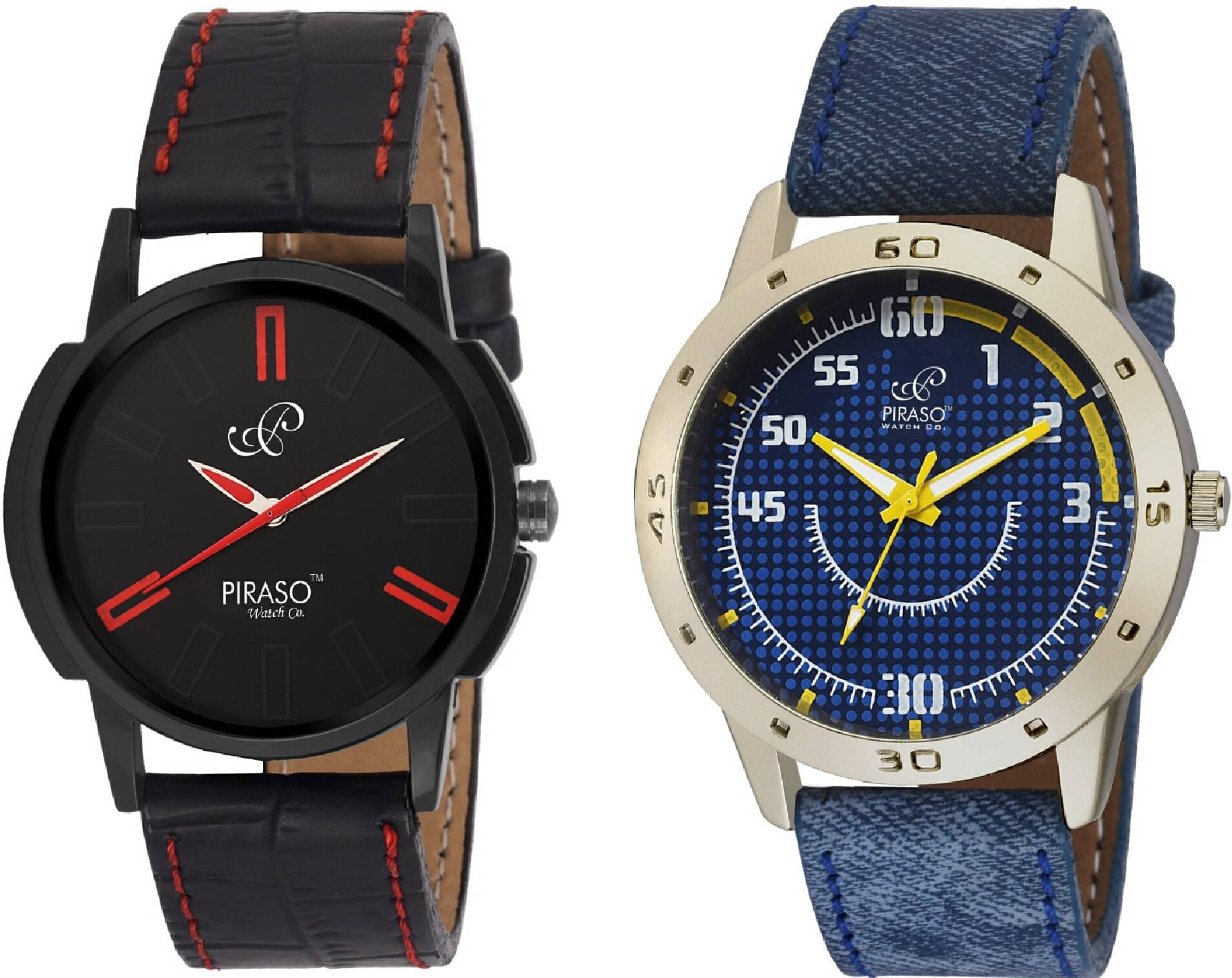     			PIRASO Black Nylon Analog Men's Watch