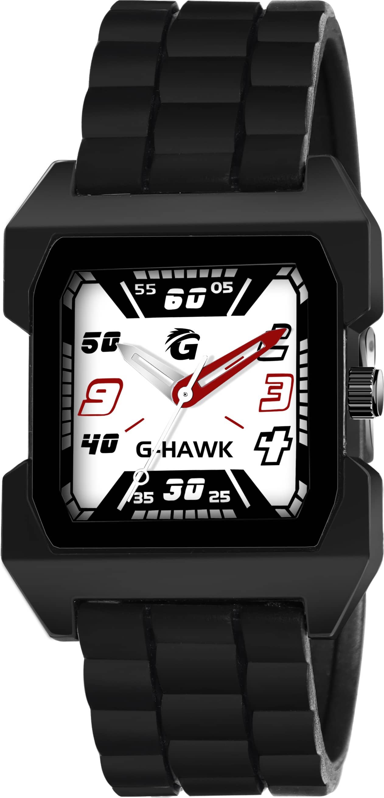 PIRASO Black Silicon Analog Men's Watch