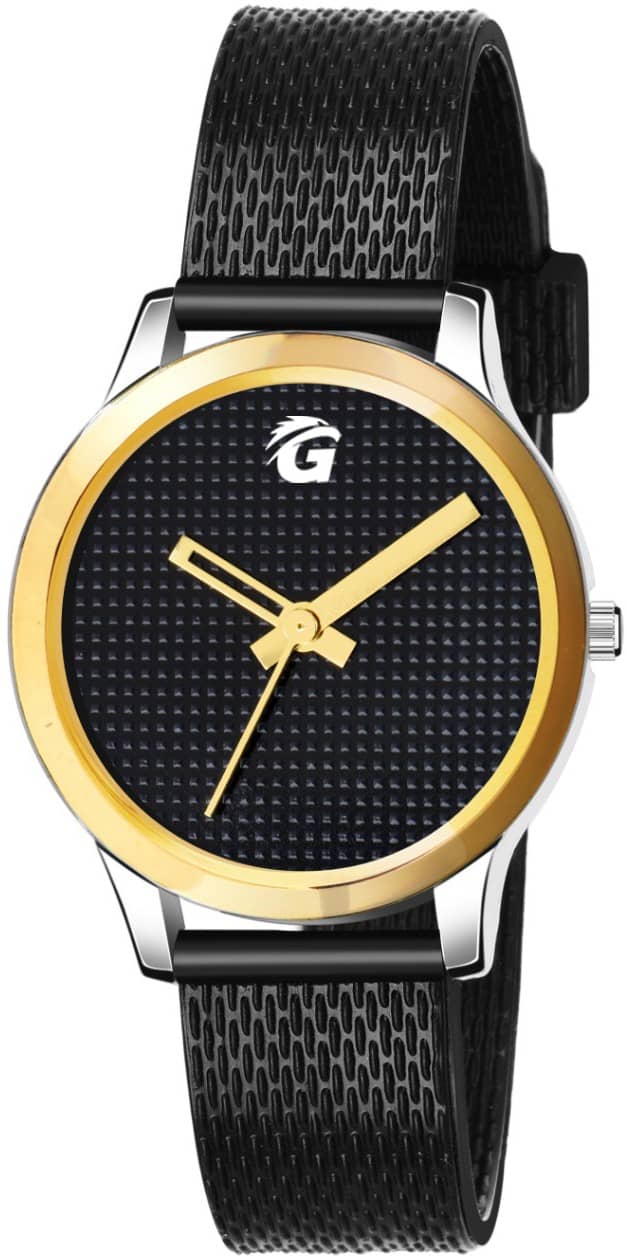 PIRASO Black Silicon Analog Men's Watch