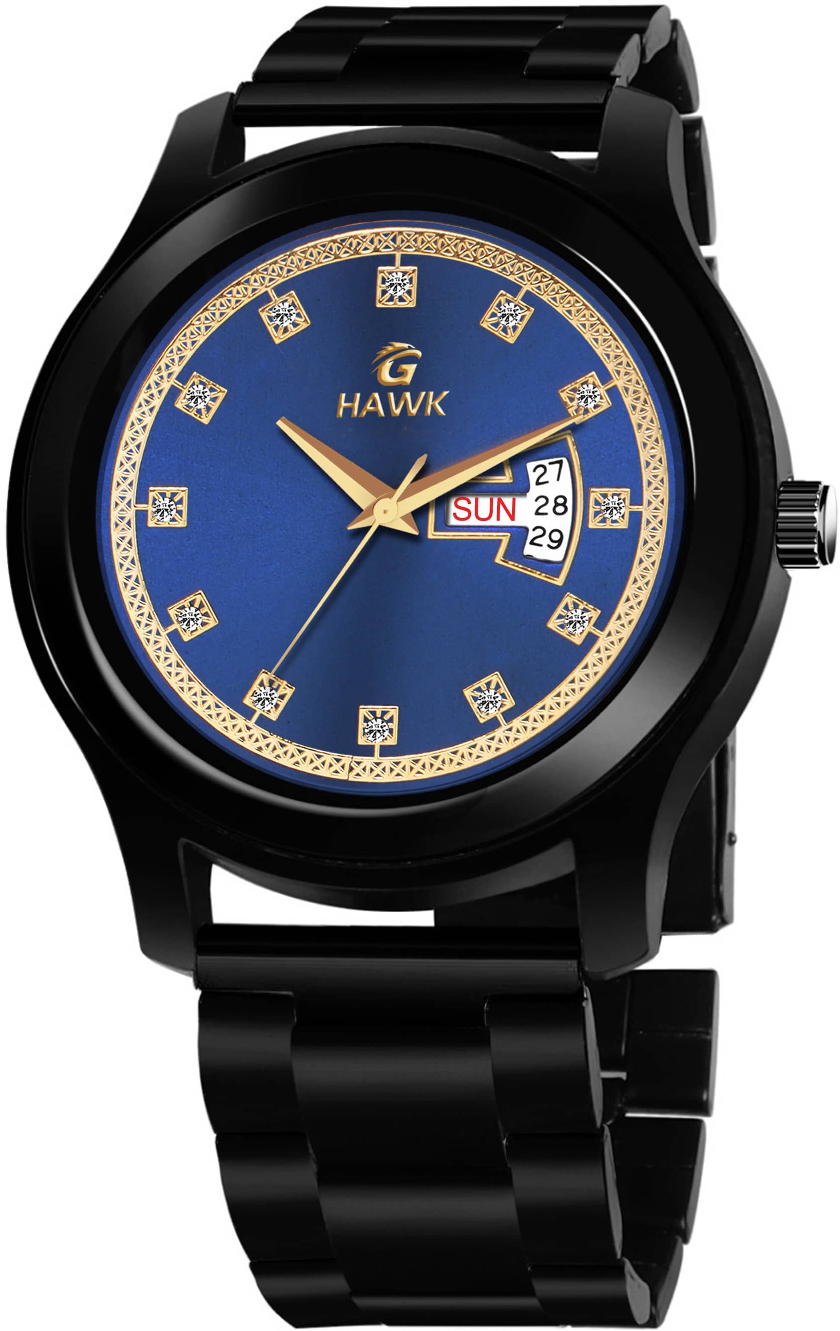 PIRASO Black Stainless Steel Analog Men's Watch