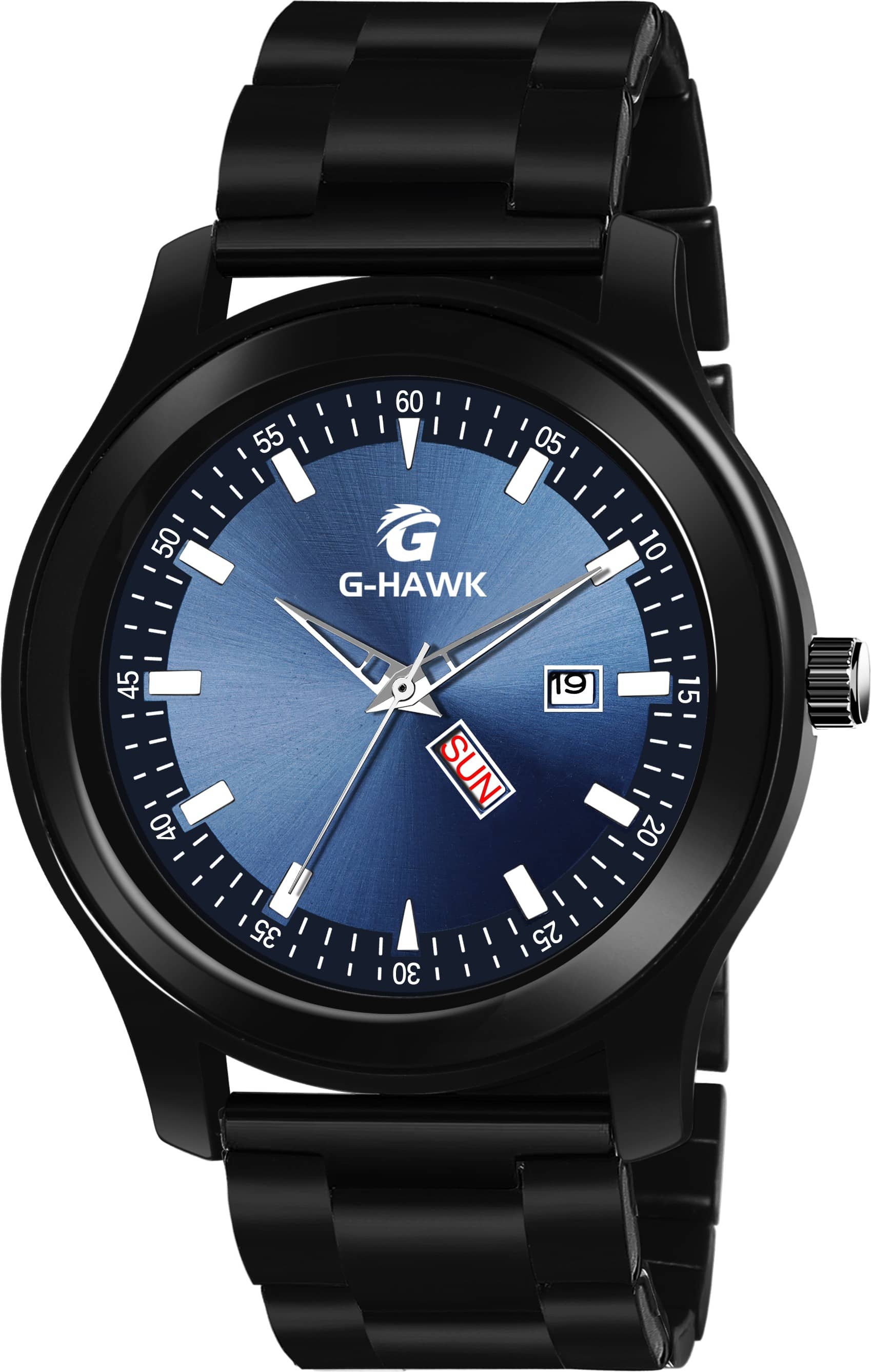 PIRASO Black Stainless Steel Analog Men's Watch