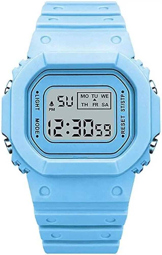 PIRASO Blue Silicon Digital Men's Watch