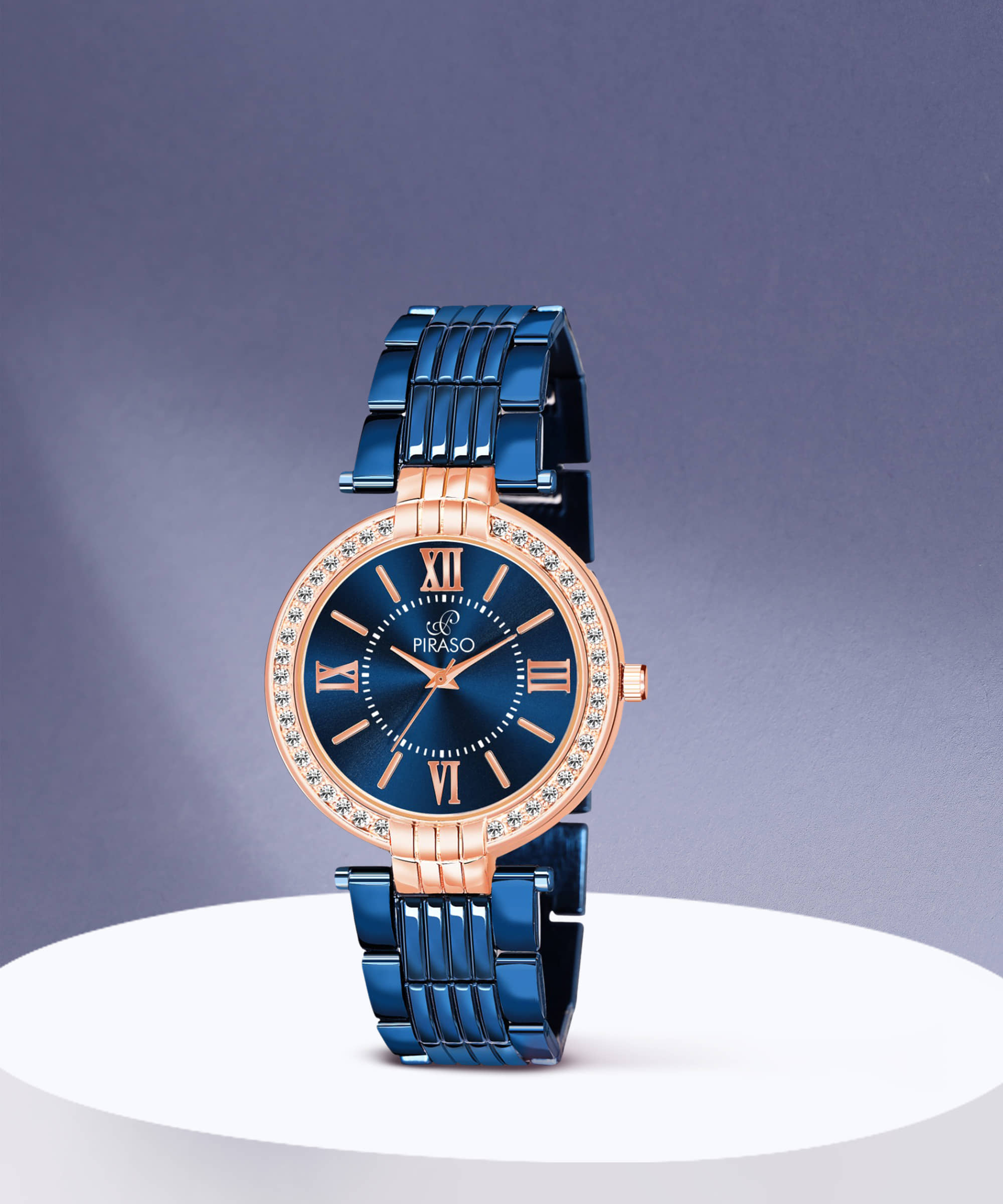 PIRASO Blue Stainless Steel Analog Men's Watch