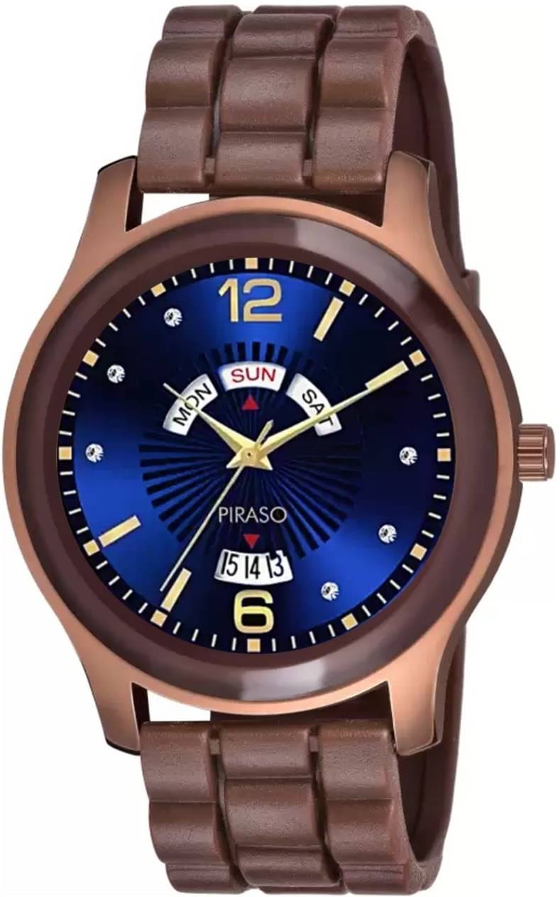    			PIRASO Brown Silicon Analog Men's Watch