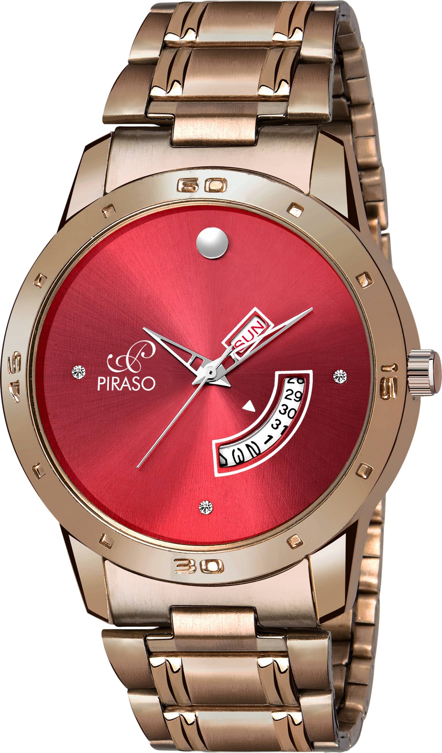 PIRASO Brown Stainless Steel Analog Men's Watch