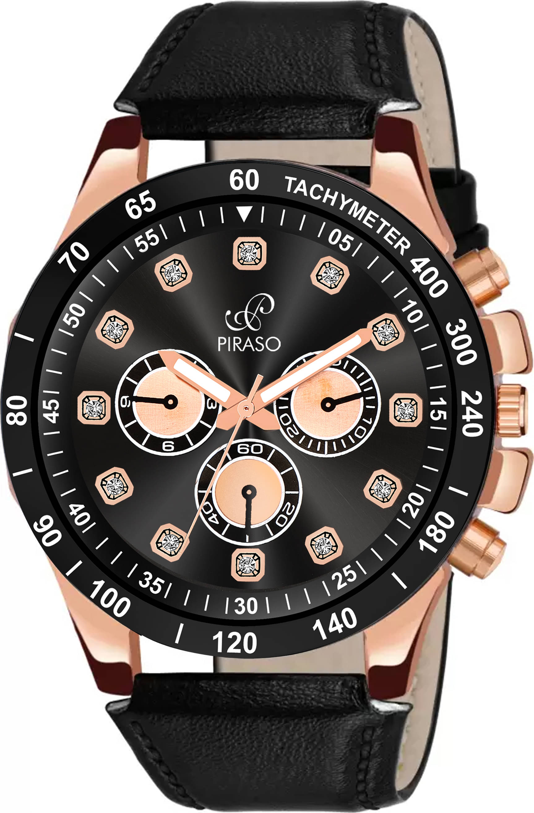     			PIRASO Multicolor Leather Analog Men's Watch