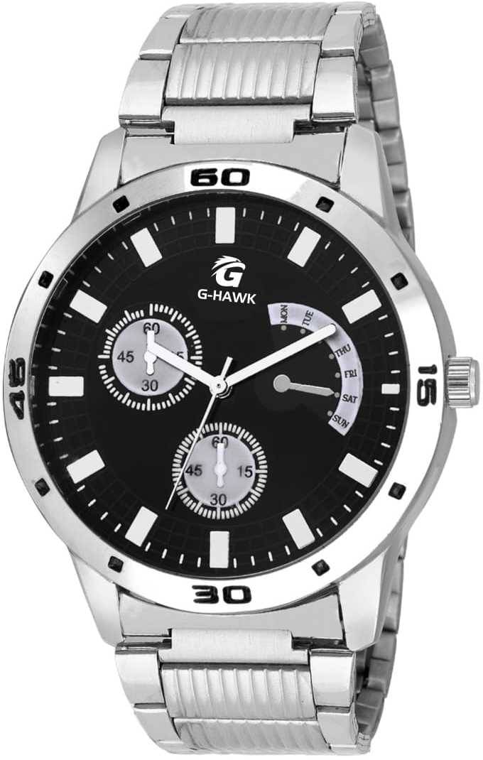 PIRASO Silver Stainless Steel Analog-Digital Men's Watch PIRASO Silver Stainless Steel Analog-Digital Men's Watch