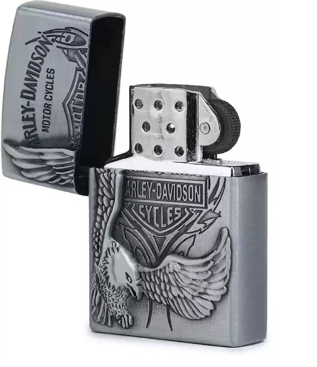    			Peshkar Silver Iron Cigarette Lighter ( Pack of 1 )