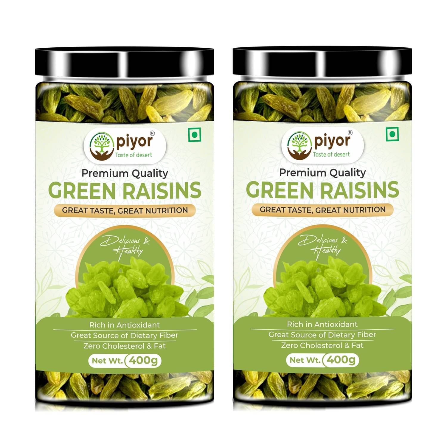     			Piyor Raisin (Kishmish) 400g Pack of 2