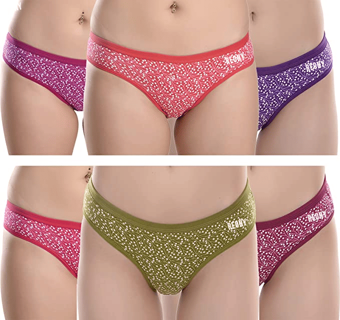 REONY Pack of 6 Cotton Hipster For Women ( Multicolor ) REONY Pack of 6 Cotton Hipster For Women ( Multicolor )