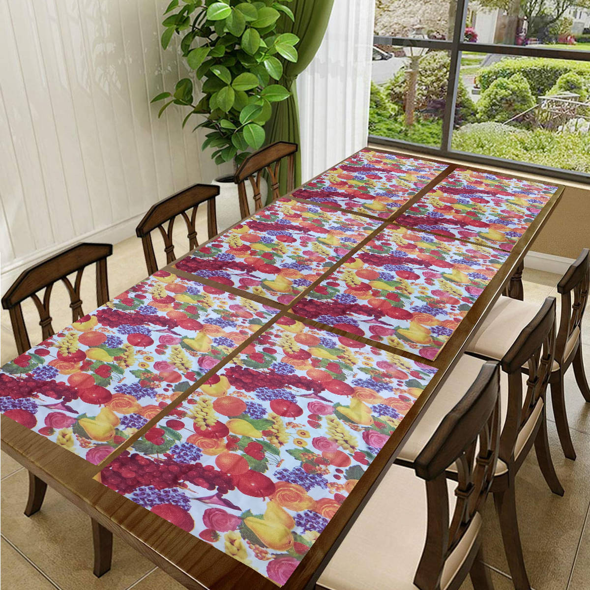     			Revexo PVC Solid Rectangle Table Mats ( 40 cm x 30 cm ) Pack of 1 - Multi