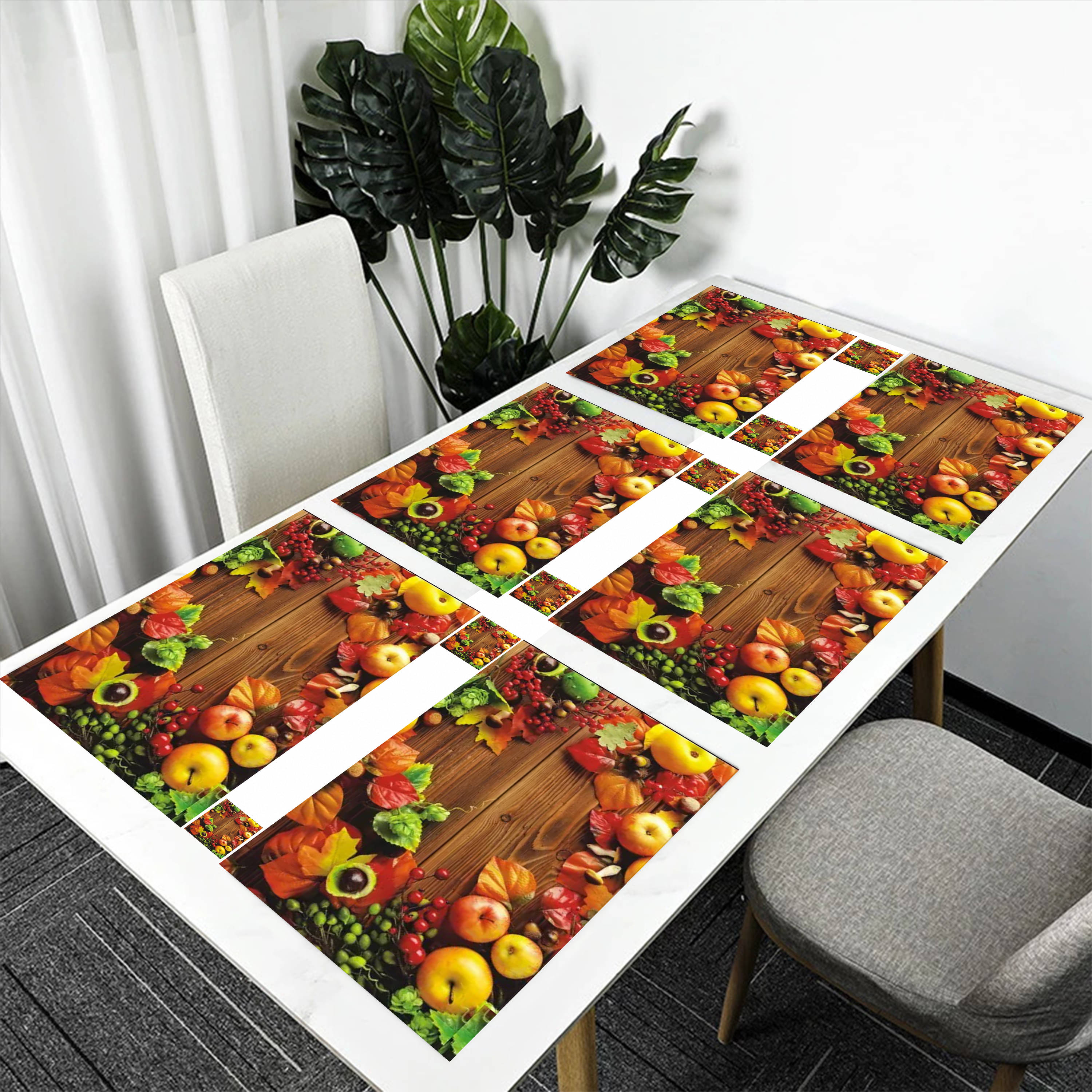 Revexo PVC Solid Rectangle Table Mats & Coasters ( 40 cm x 30 cm ) Pack of 1 - Multi Revexo PVC Solid Rectangle Table Mats & Coasters ( 40 cm x 30 cm ) Pack of 1 - Multi