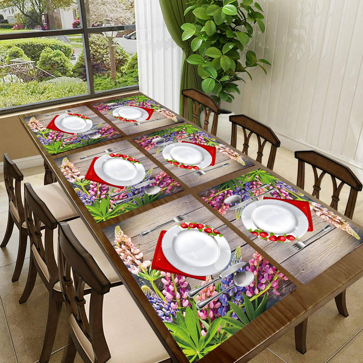     			Revexo PVC Solid Rectangle Table Mats ( 40 cm x 30 cm ) Pack of 1 - Multi