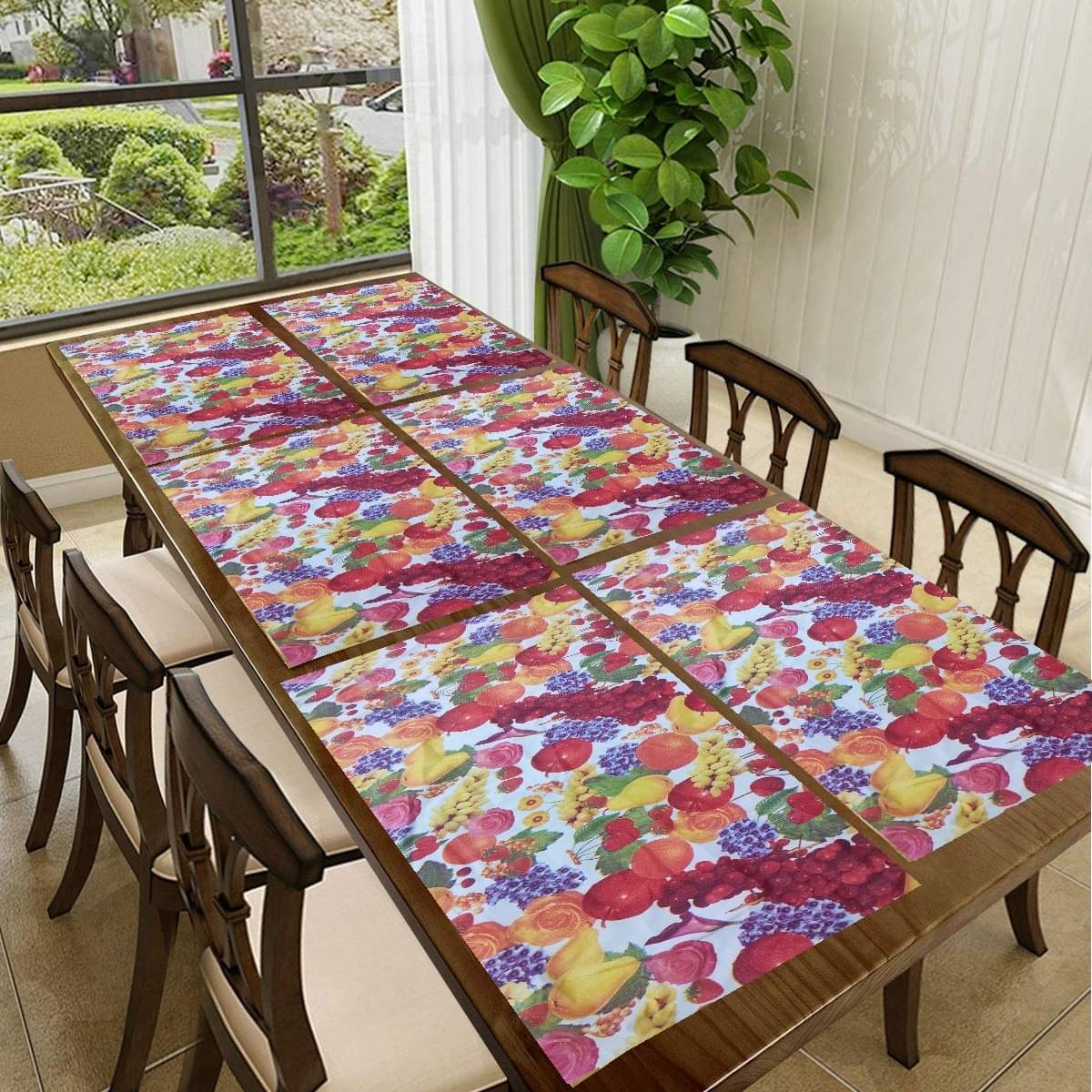     			Revexo PVC Solid Rectangle Table Mats ( 40 cm x 30 cm ) Pack of 1 - Multi