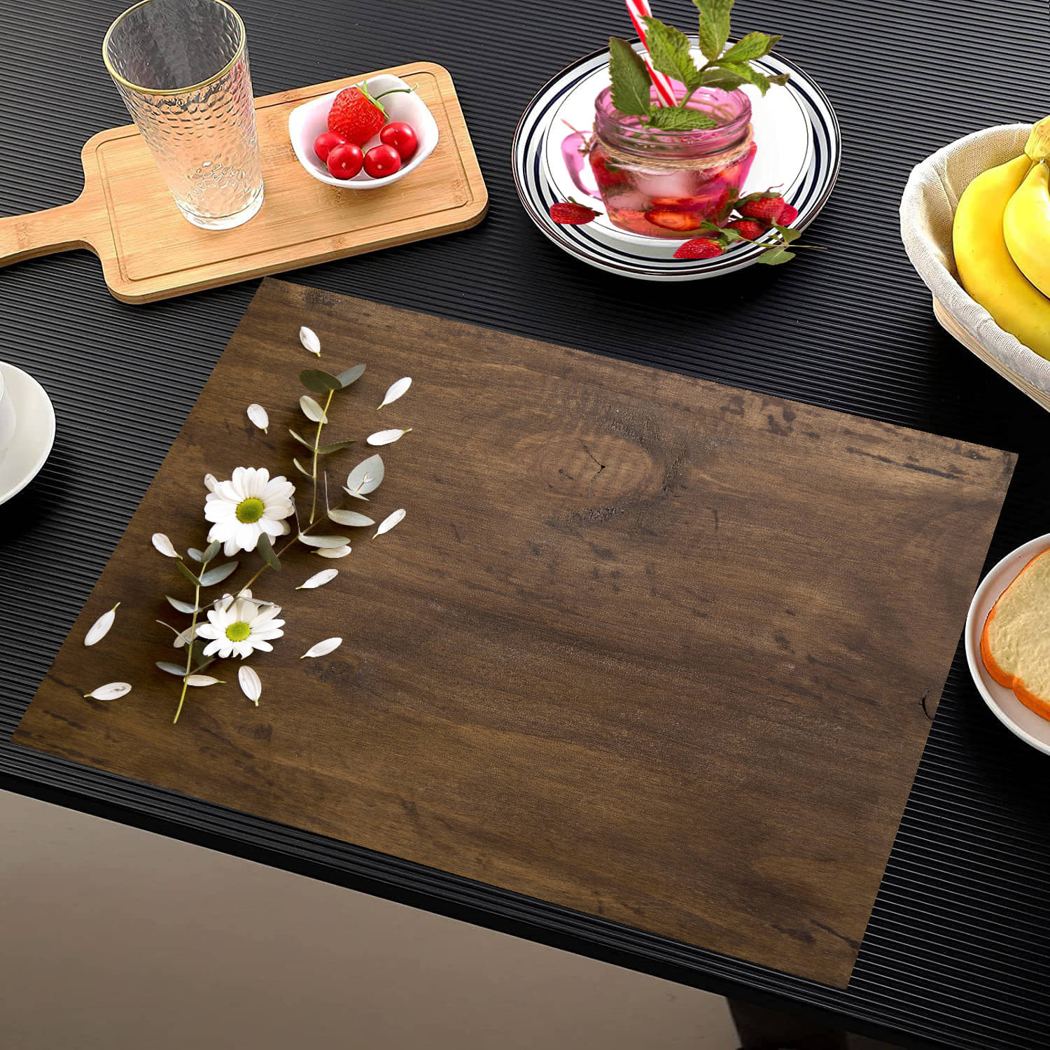 Revexo PVC Solid Rectangle Table Mats ( 40 cm x 30 cm ) Pack of 1 - Multi Revexo PVC Solid Rectangle Table Mats ( 40 cm x 30 cm ) Pack of 1 - Multi
