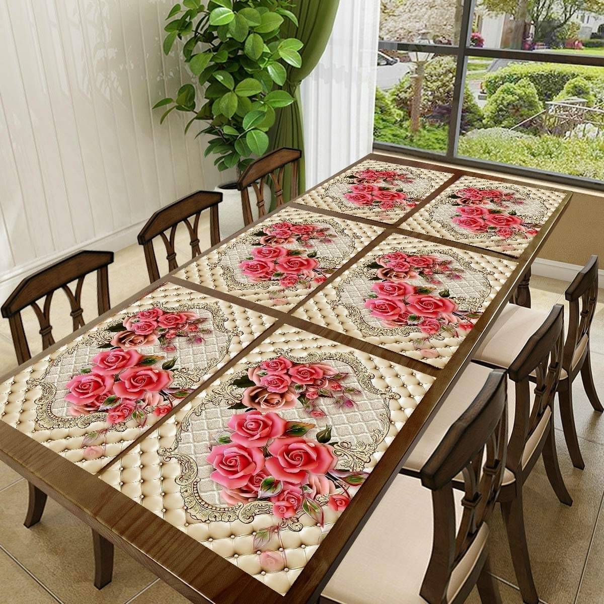 Revexo PVC Solid Rectangle Table Mats ( 40 cm x 30 cm ) Pack of 1 - Multi Revexo PVC Solid Rectangle Table Mats ( 40 cm x 30 cm ) Pack of 1 - Multi