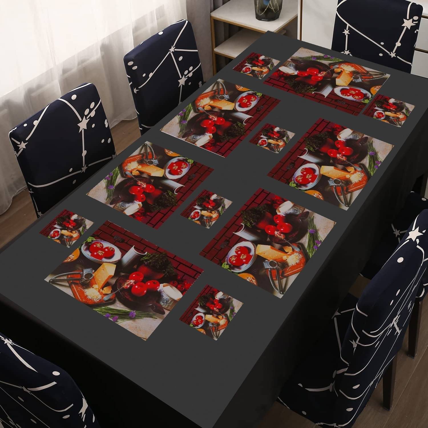 Revexo PVC Solid Rectangle Table Mats ( 40 cm x 30 cm ) Pack of 1 - Multi Revexo PVC Solid Rectangle Table Mats ( 40 cm x 30 cm ) Pack of 1 - Multi