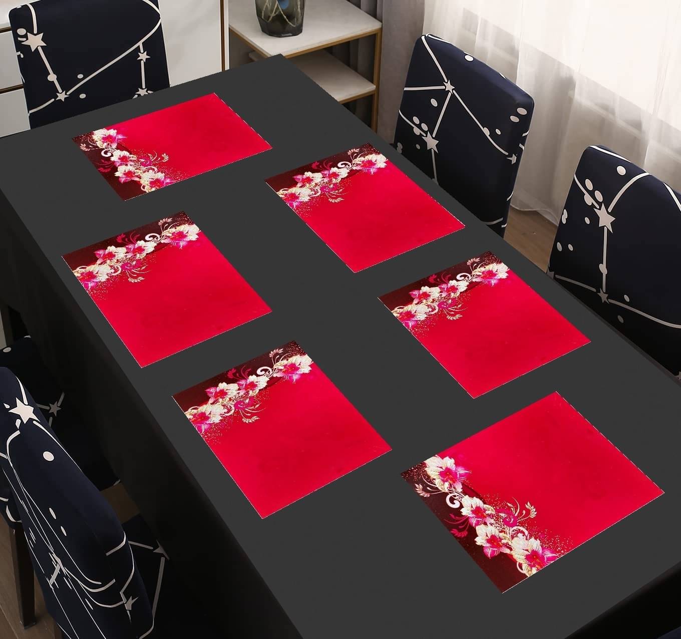 Revexo PVC Solid Rectangle Table Mats ( 40 cm x 30 cm ) Pack of 1 - Multi Revexo PVC Solid Rectangle Table Mats ( 40 cm x 30 cm ) Pack of 1 - Multi