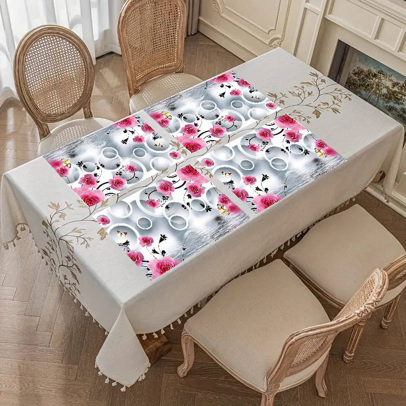     			Revexo PVC Solid Rectangle Table Mats ( 40 cm x 30 cm ) Pack of 1 - Multi