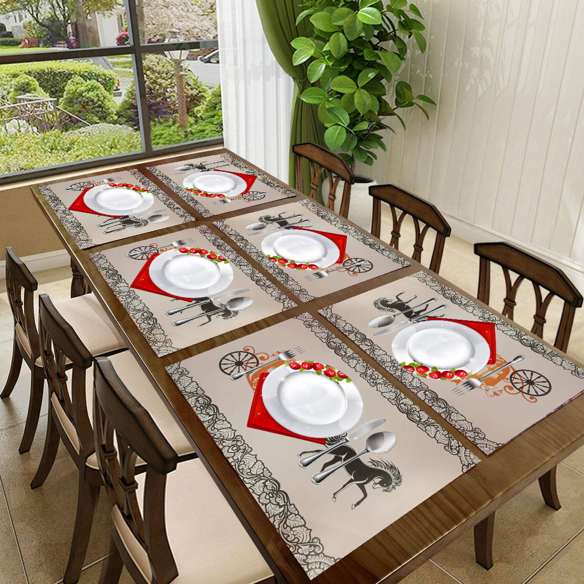 Revexo PVC Solid Rectangle Table Mats ( 40 cm x 30 cm ) Pack of 1 - Multi Revexo PVC Solid Rectangle Table Mats ( 40 cm x 30 cm ) Pack of 1 - Multi