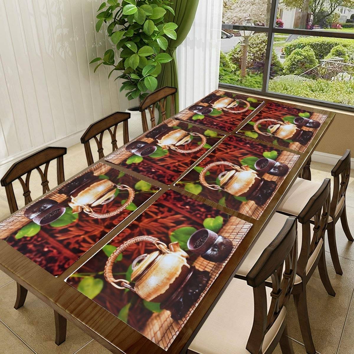    			Revexo PVC Solid Rectangle Table Mats ( 40 cm x 30 cm ) Pack of 1 - Multi