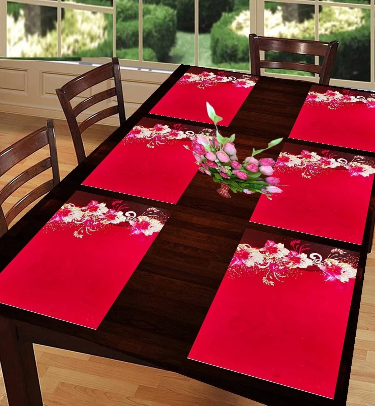 Revexo PVC Solid Rectangle Table Mats ( 40 cm x 30 cm ) Pack of 1 - Multi Revexo PVC Solid Rectangle Table Mats ( 40 cm x 30 cm ) Pack of 1 - Multi