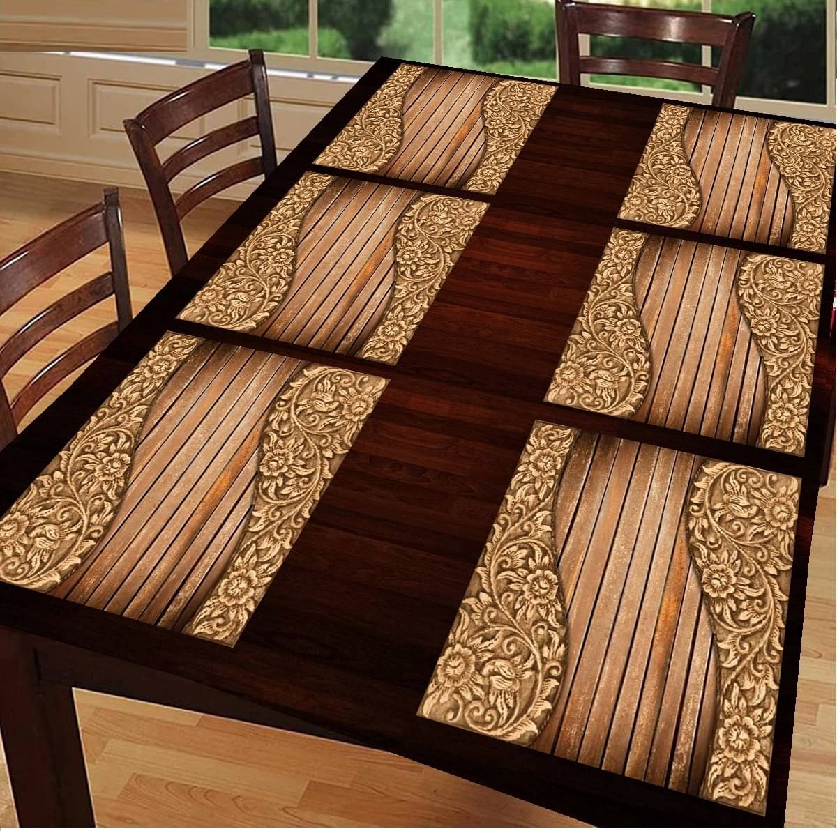 Revexo PVC Solid Rectangle Table Mats ( 40 cm x 30 cm ) Pack of 1 - Multi Revexo PVC Solid Rectangle Table Mats ( 40 cm x 30 cm ) Pack of 1 - Multi