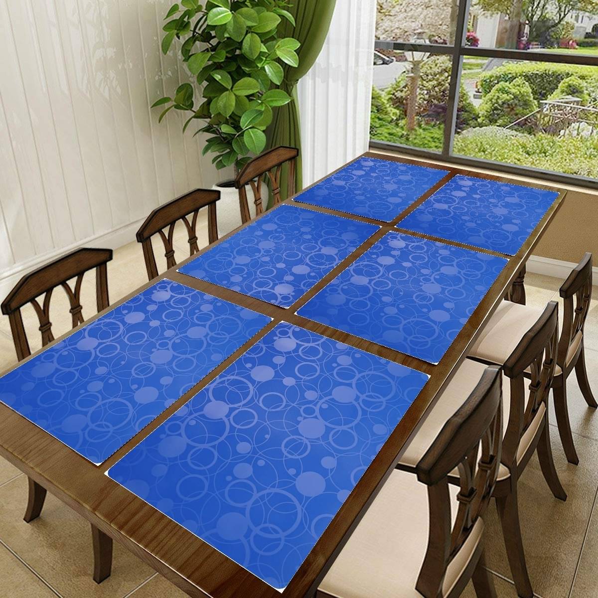 Revexo PVC Solid Rectangle Table Mats ( 40 cm x 30 cm ) Pack of 1 - Multi Revexo PVC Solid Rectangle Table Mats ( 40 cm x 30 cm ) Pack of 1 - Multi