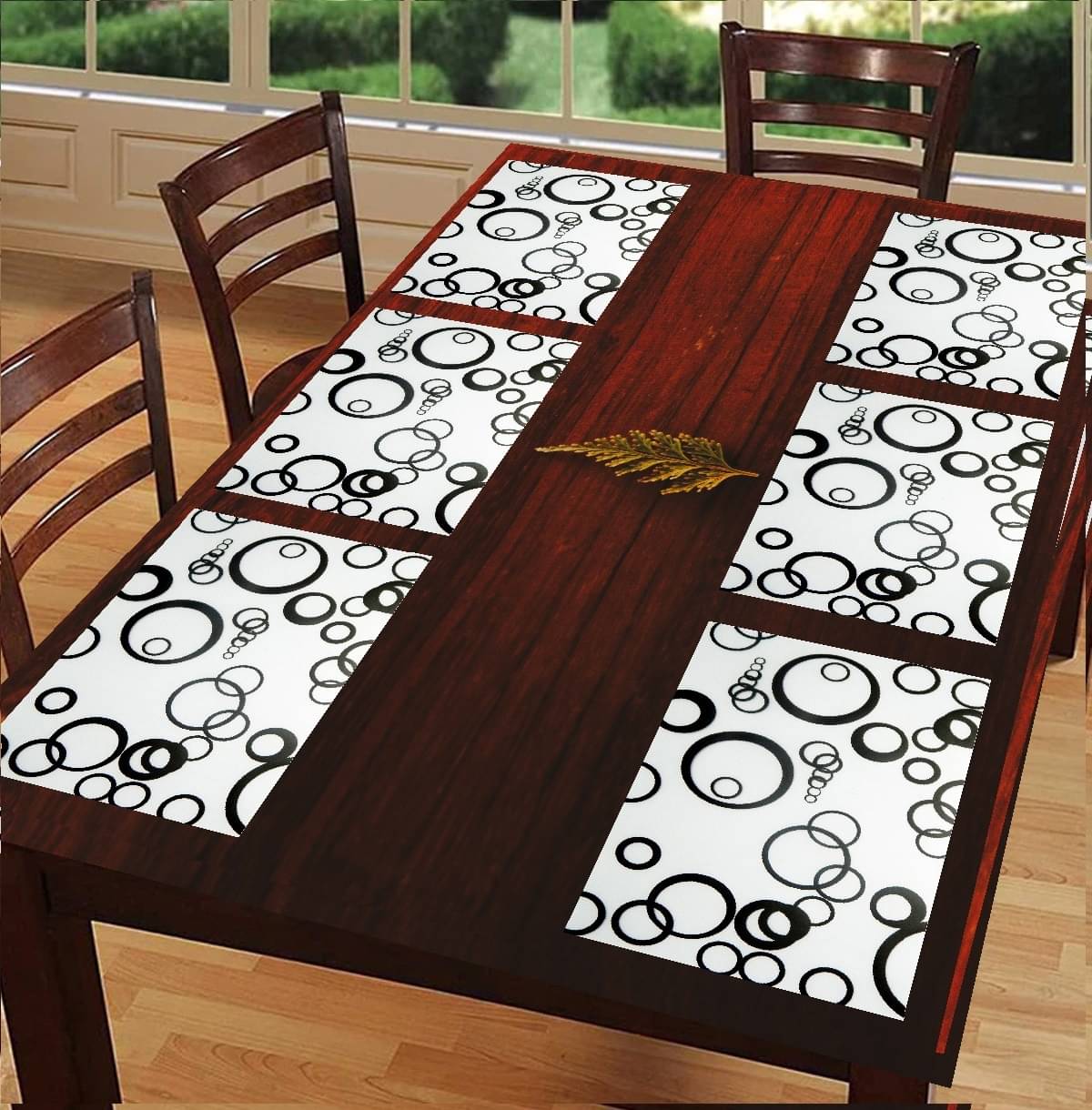     			Revexo PVC Solid Rectangle Table Mats ( 40 cm x 30 cm ) Pack of 1 - Multi
