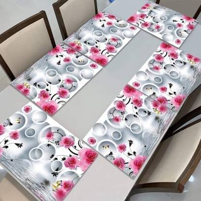     			Revexo PVC Solid Rectangle Table Mats ( 40 cm x 30 cm ) Pack of 1 - Multi