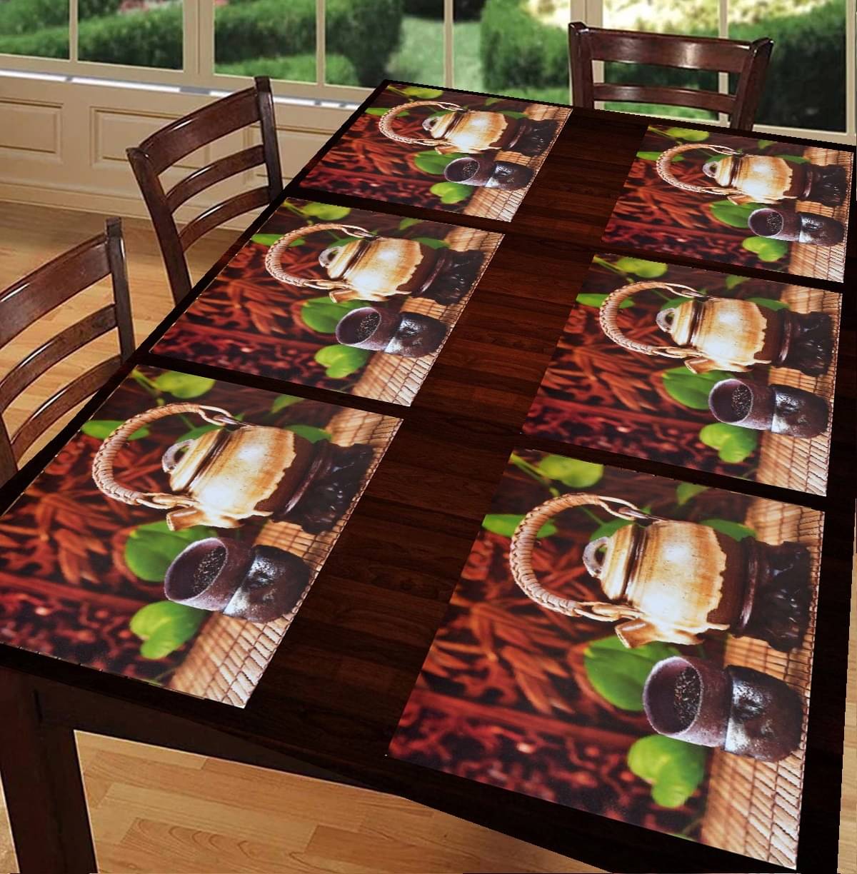 Revexo PVC Solid Rectangle Table Mats ( 40 cm x 30 cm ) Pack of 1 - Multi Revexo PVC Solid Rectangle Table Mats ( 40 cm x 30 cm ) Pack of 1 - Multi