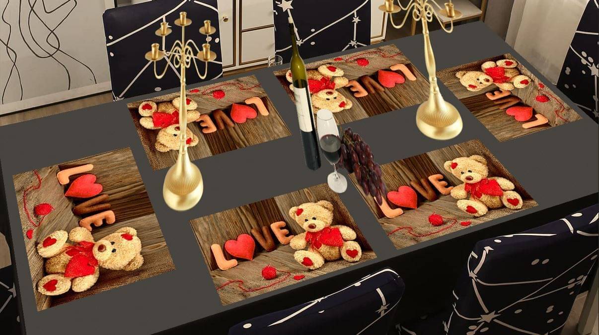 Revexo PVC Solid Rectangle Table Mats ( 40 cm x 30 cm ) Pack of 1 - Multi Revexo PVC Solid Rectangle Table Mats ( 40 cm x 30 cm ) Pack of 1 - Multi